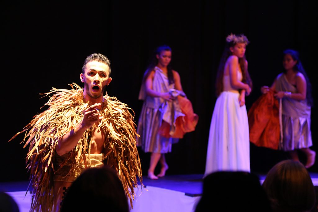 Kamehameha Schools Hawaiʻi campus performing their Hawaiian opera, Hāʻupu, for the first time at the Edinburgh Festival Fringe. Courtesy photo.
