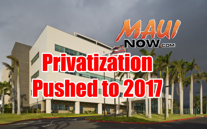 Privatization timeline pushed to 2017. Maui Now graphic. 