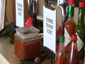 Different house-made Bloody Mary mixes at Cane & Canoe's Sunday brunch. Photo by Kiaora Bohlool.