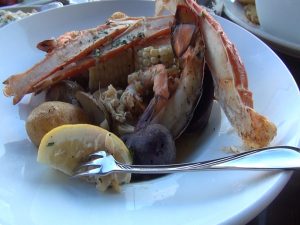 Seafood dinner special at Seascape Mā‘alaea Restaurant. Photo by Kiaora Bohlool.