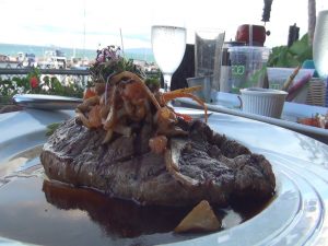Steak special on the dinner menu at Seascape Mā‘alaea Restaurant. Photo by Kiaora Bohlool.