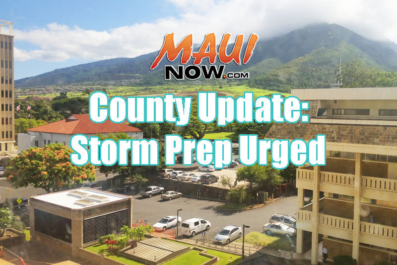 County storm prep urged.