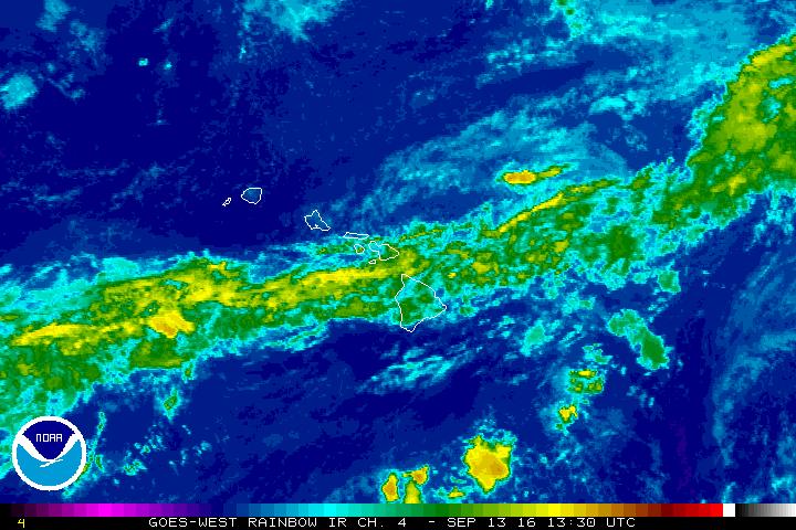 Flash flood watch, 3:30 a.m. 9.13.16 satellite imagery courtesy NOAA/NWS.