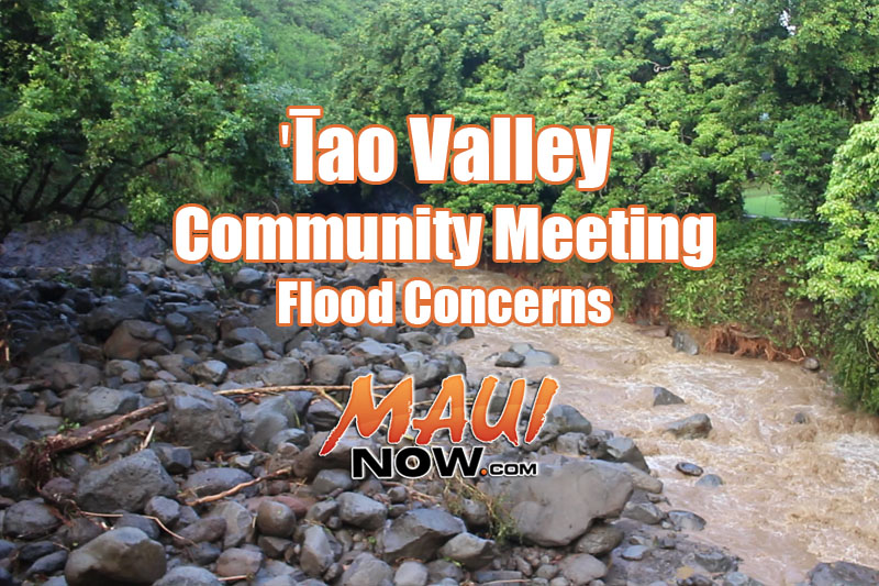 ʻĪao Valley community meeting to address flood concerns.