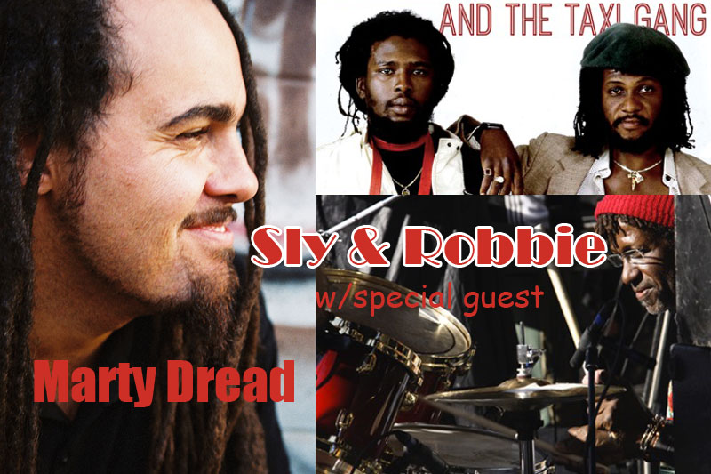 Sly & Robbie with special guest, Maui's own Marty Dread. Courtesy photos.