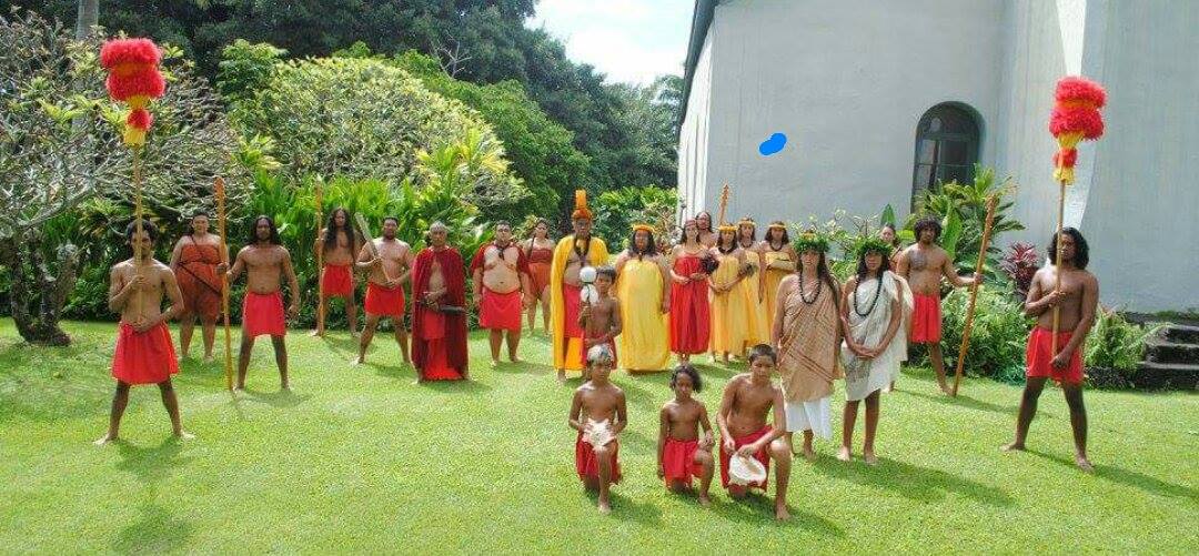 2016 Festivals of Aloha Hana Royal Court, represented by the Lono ʻOhana. PC: Frances Kalaola