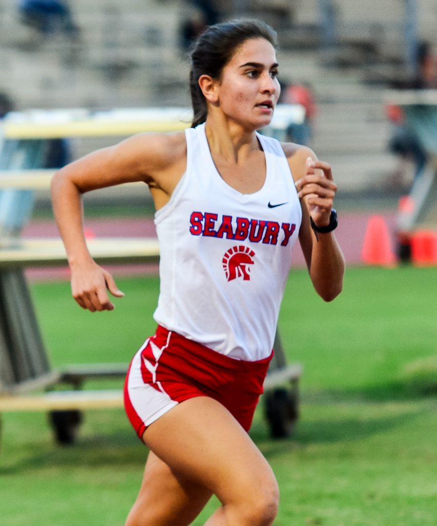 The Girls 2016 State Cross-Country Champion Veronica Winham. She is pictured here during the 2015 track and field season. File photo by Rodney S. Yap.