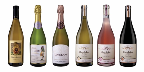MauiWine's local wines and Rosés. Photo Courtesy.