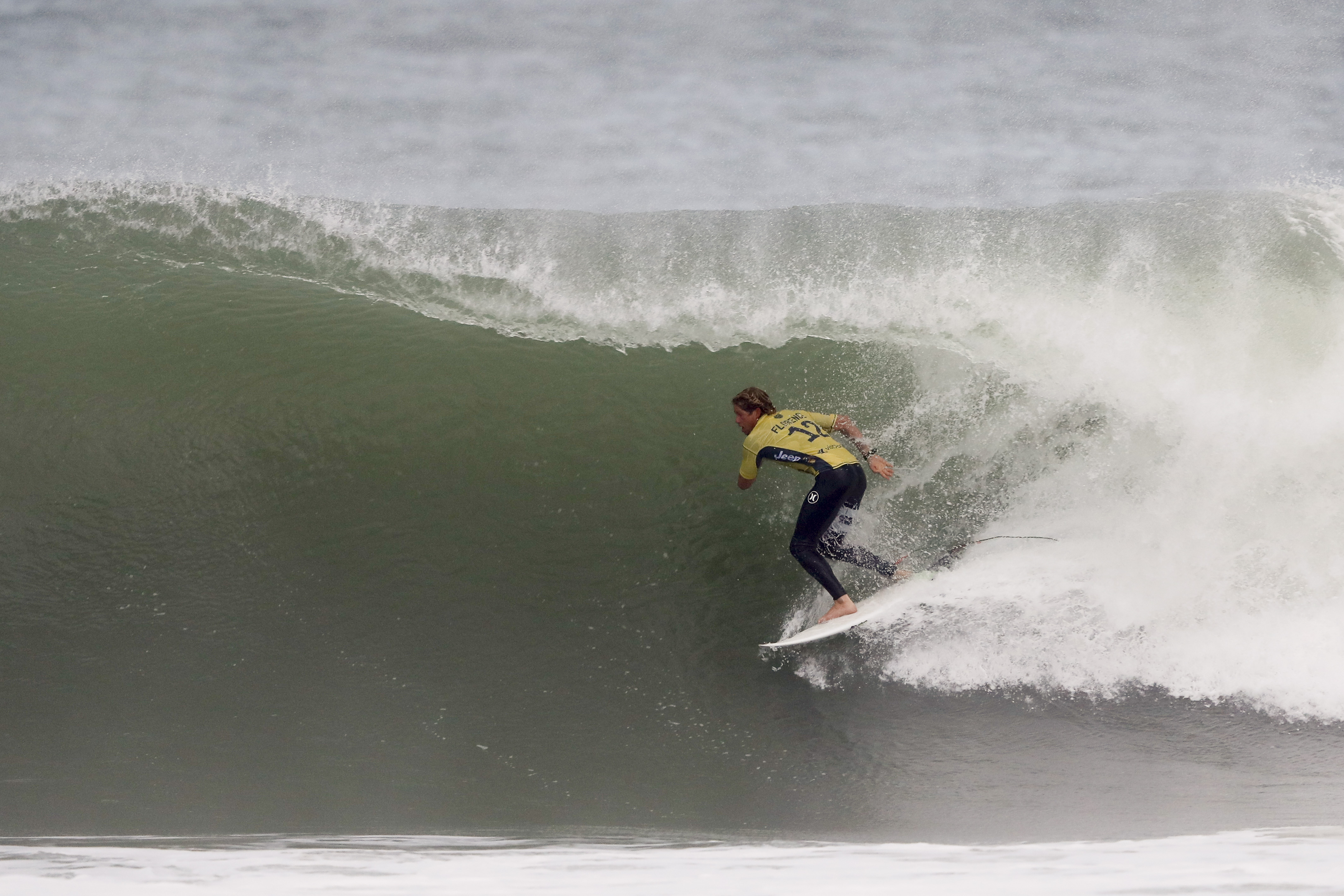 John JOhn Florence during the Semifinals of the Rip Curl Pro Portugal. Photo: WSL