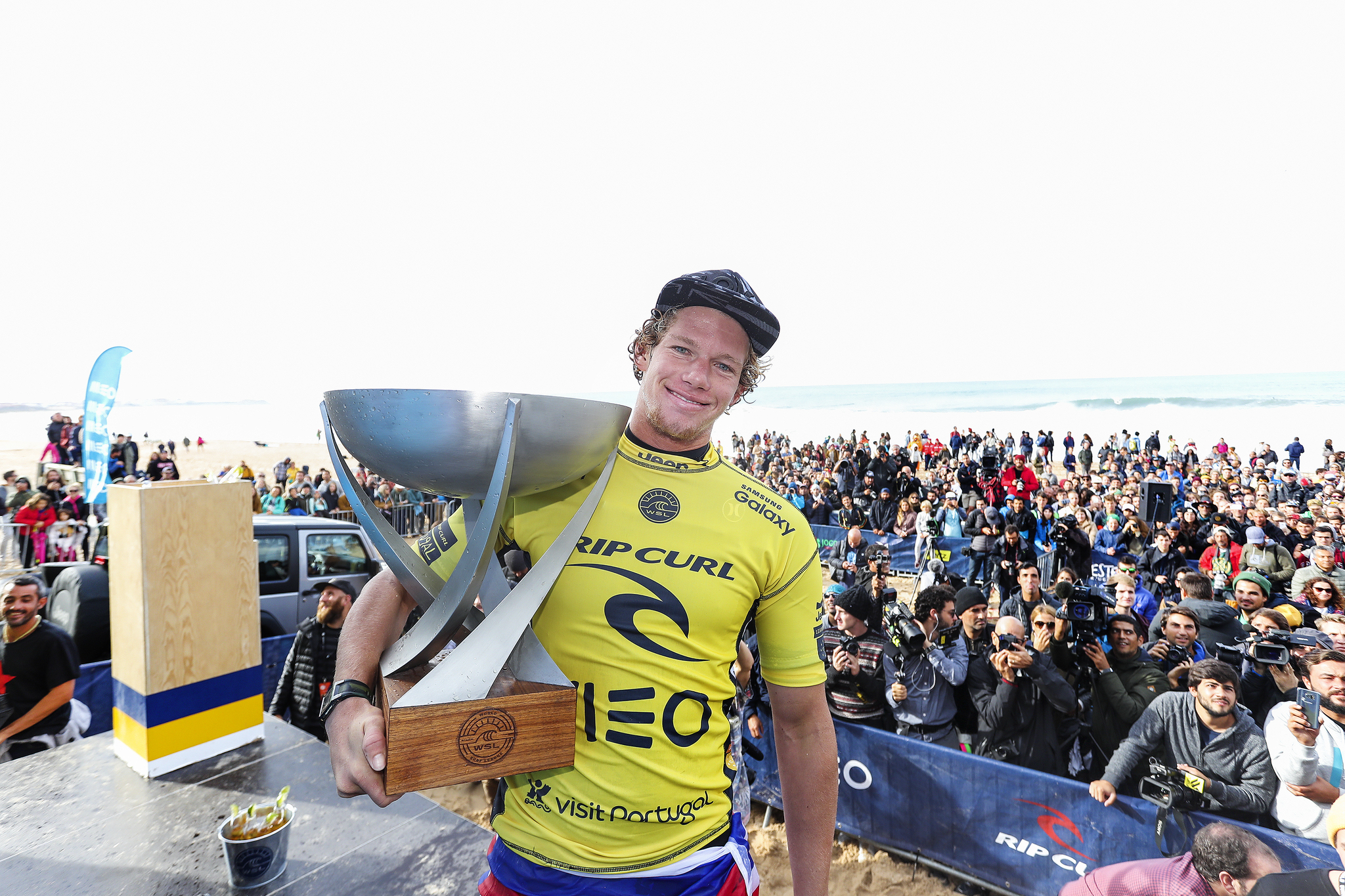 John John Florence is the 2016 World Champion and the Rip Curl Pro Portugal Winner. Photo: WSL