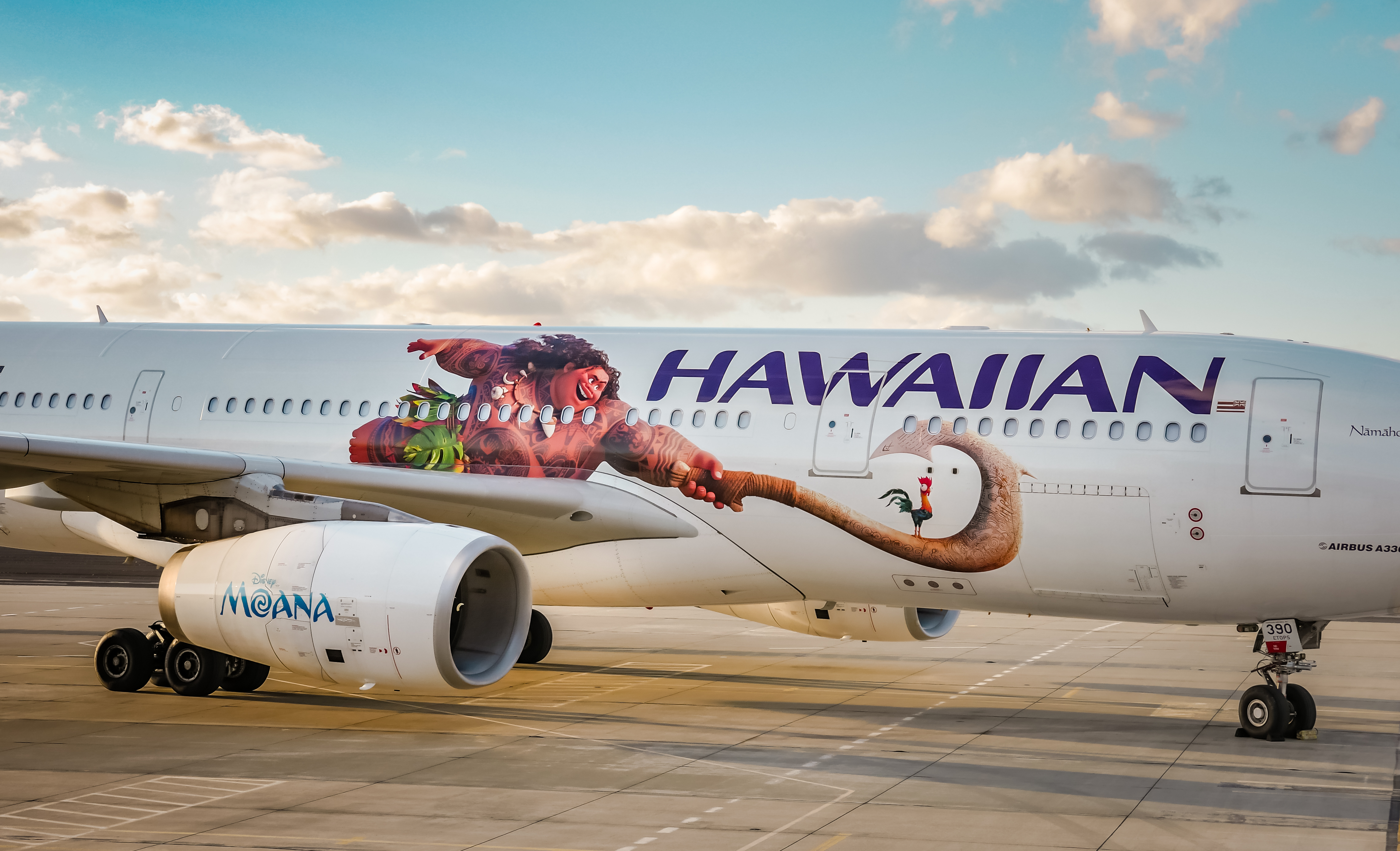PC: Hawaiian Airlines. Second "Moana" themed aircraft unveiled. 