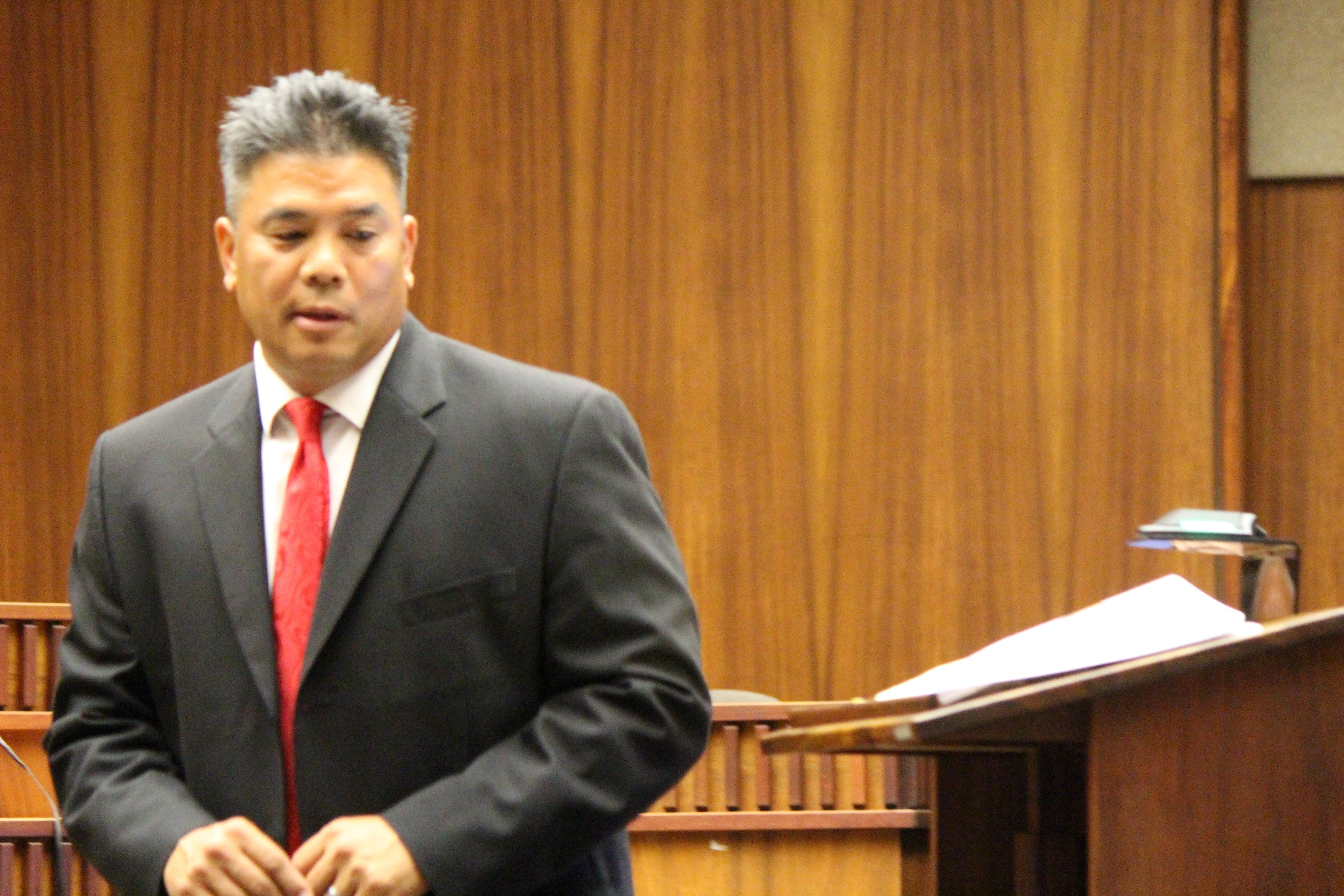 Prosecuting Attorney Robert Rivera. Photo 11.29.16 by Wendy Osher.