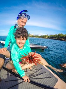 Six-year-old Ruby has been undergoing cancer treatments and traveled from Oregon with her family to fulfill her wish of seeing Maui’s marine life. Photo Courtesy. 