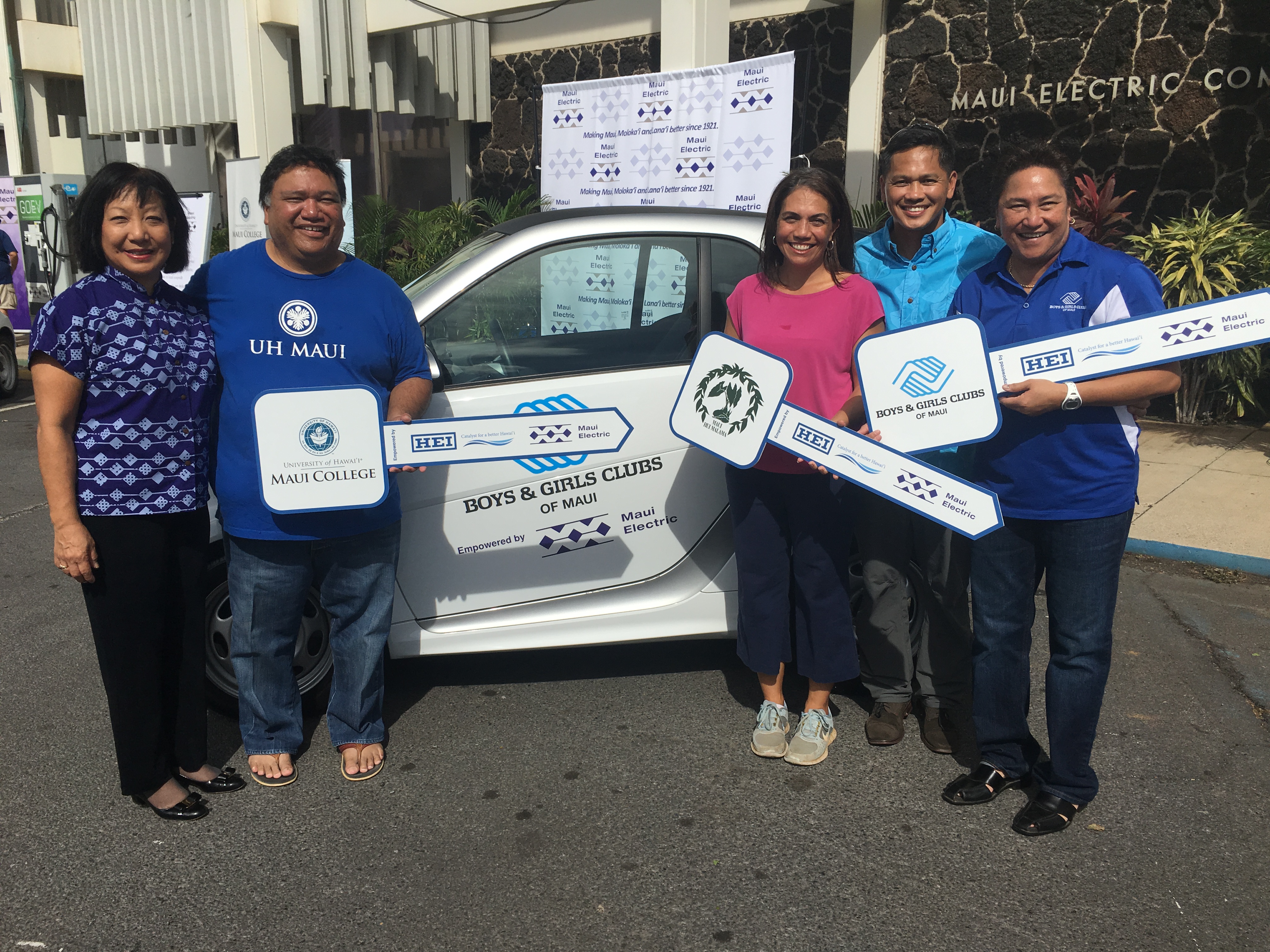 Maui Electric and HEI Smart Car Donation.