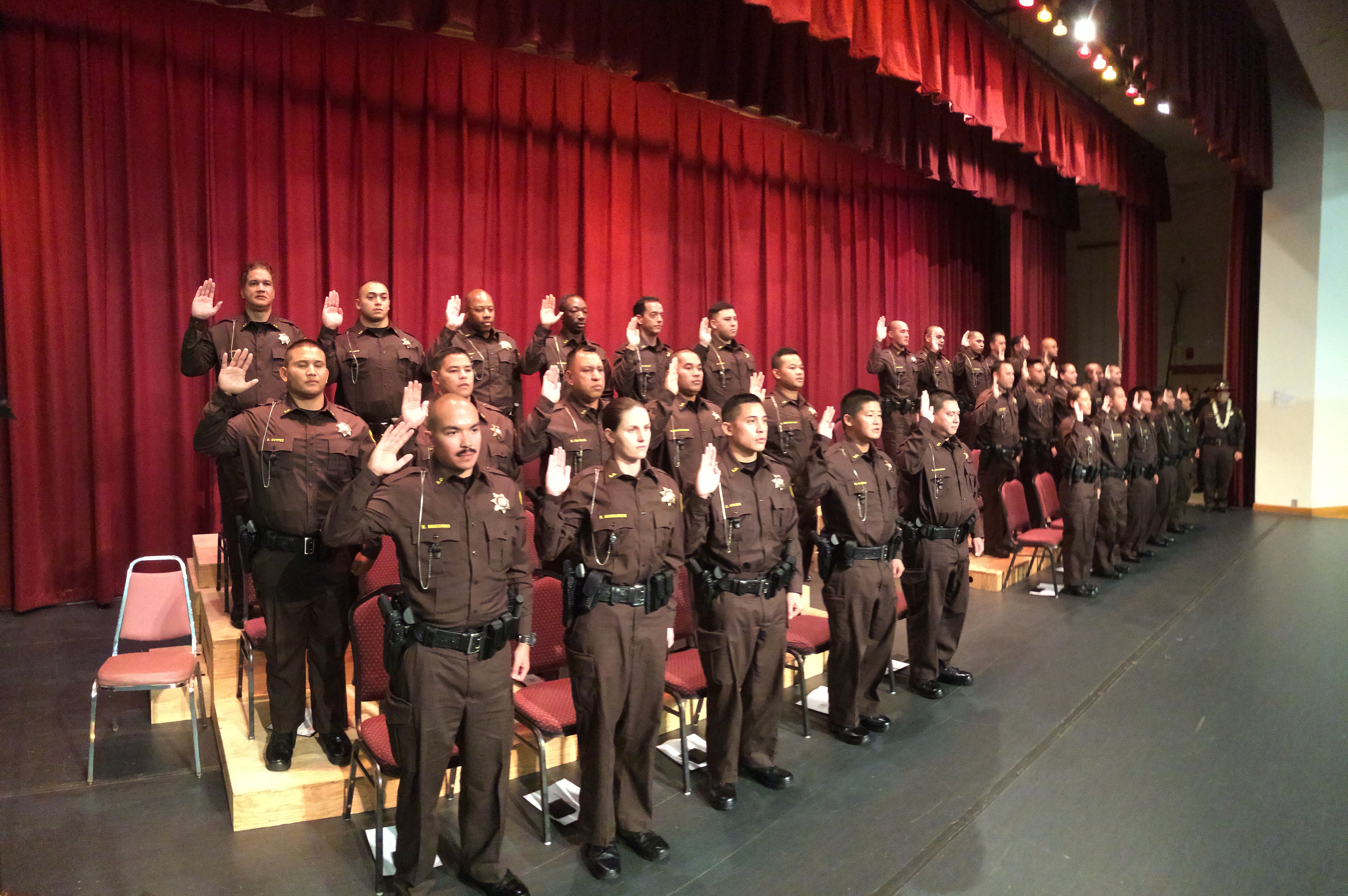 32 new deputies were added to the Sheriff Division and will be assigned to positions across the state.
