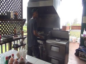 The kitchen in action at ‘Ulupalakua Ranch Store. Photo by Kiaora Bohlool.