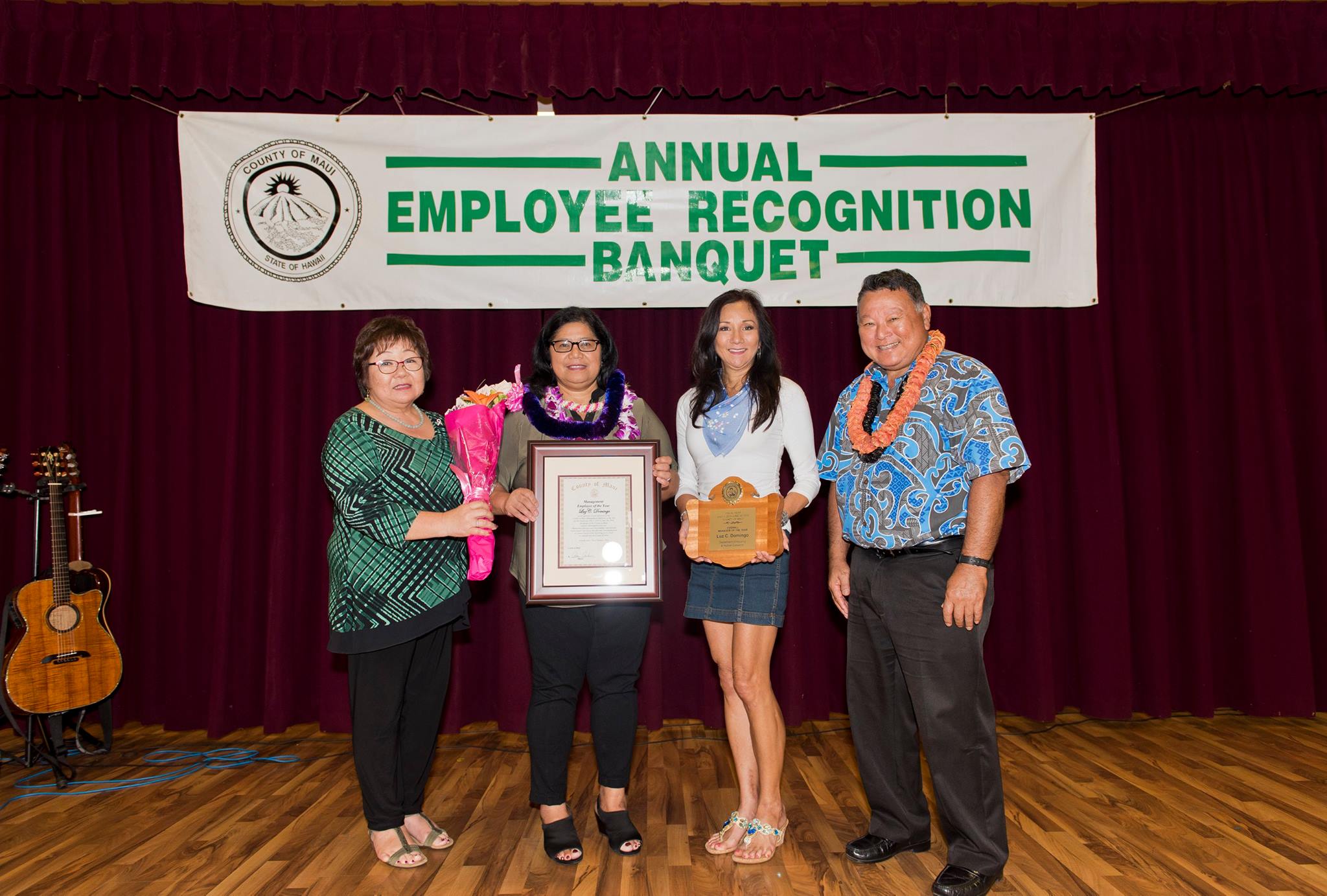 County of Maui Manager of the Year, Luz Domingo.