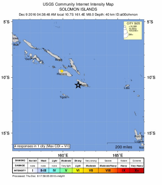 Solomon Islands earthquake, 12.8.16. PC: USGS.
